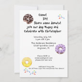 シベリアンおもしろい·ハスキードーナツ誕生パーティー 招待状 (裏面)