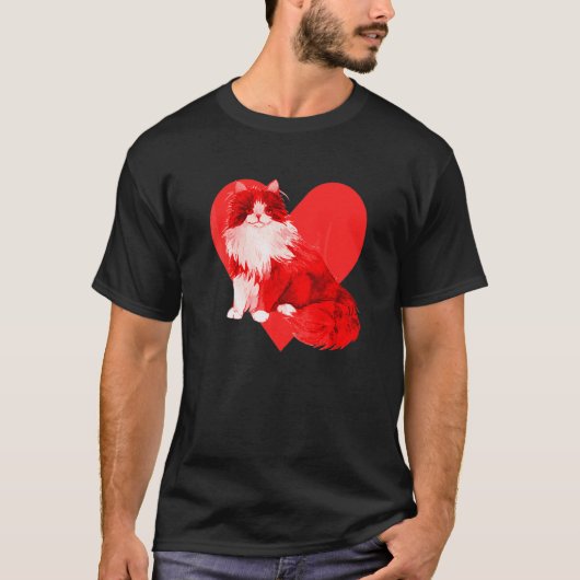 シベリアンキャット Tシャツ (正面)