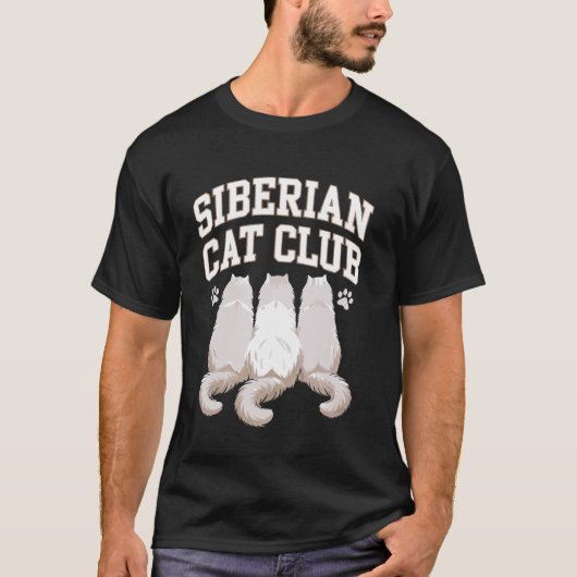 シベリアンキャット Tシャツ (正面)