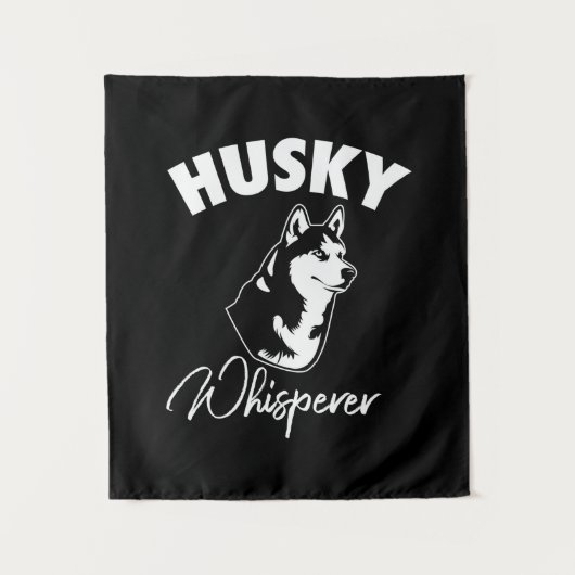 シベリアンハスキーささやき タペストリー (正面)