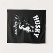 シベリアンハスキーささやき タペストリー (正面(横))