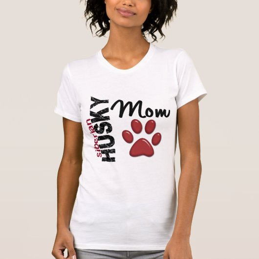 シベリアンハスキーのお母さん2 Tシャツ (正面)