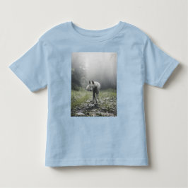 シベリアンハスキーのトドラーTシャツ 白 トドラーTシャツ