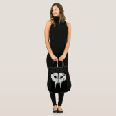 シベリアンハスキーのトートバックのハスキーなオオカミのビーチのバッグ トートバッグ (正面(モデル))