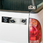 シベリアンハスキーのバンパーステッカー バンパーステッカー (トラック上)