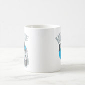 シベリアンハスキーのパパのかわいいコーヒー・マグの犬のオーナーのギフト コーヒーマグカップ (中央)