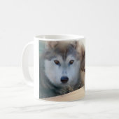 シベリアンハスキーのマグ コーヒーマグカップ (正面左)