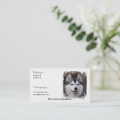 シベリアンハスキーの名刺 名刺 (スタンド正面)