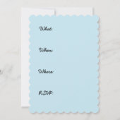 シベリアンハスキーの子犬の絵 - オリジナルの犬のアート 招待状 (裏面)