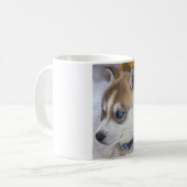 シベリアンハスキーの子犬2 コーヒーマグカップ (正面左)