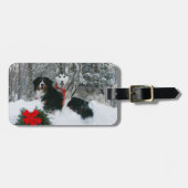 シベリアンハスキーのBerneses山犬の荷物のラベル ラゲッジタグ (正面横)