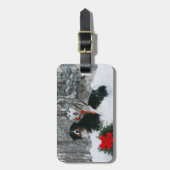 シベリアンハスキーのBerneses山犬の荷物のラベル ラゲッジタグ (正面縦)