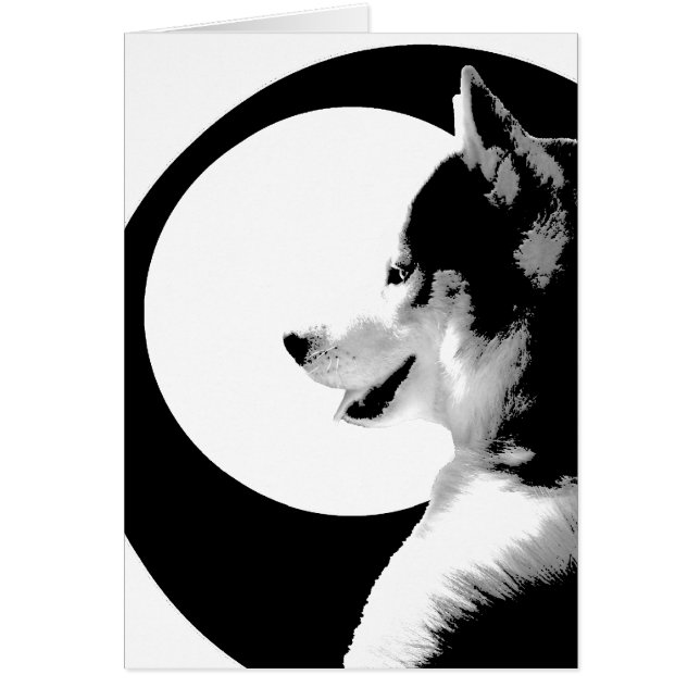 シベリアンハスキーカード / アラスカンマラミュートカード (正面)