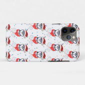 シベリアンハスキー犬のクリスマススター Case-Mate iPhoneケース (裏面(横))