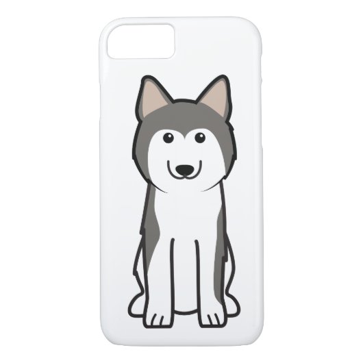 シベリアンハスキー犬の漫画 Case-Mate iPhoneケース (裏面)