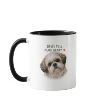 シベリアンハスキー純粋ハートマグカップ - 犬好きへのギフト