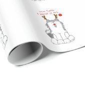 シベリアンハスキー親愛なるサンタ…. ラッピングペーパー (ロールコーナー)