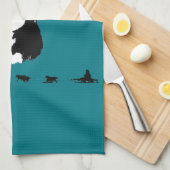 シベリアンハスキー キッチンタオル (四つ折り)