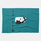 シベリアンハスキー キッチンタオル (横)