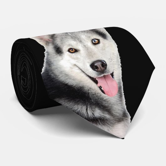 シベリアンハスキー ネクタイ (ロール)