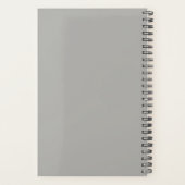 シベリアンハスキー バブルガム 犬 動物 モノグラム プランナー手帳 (裏面)