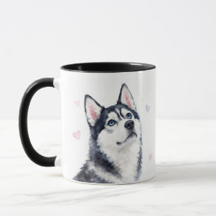 シベリアンハスキー ビューティフルハーツ コーヒー マグカップ