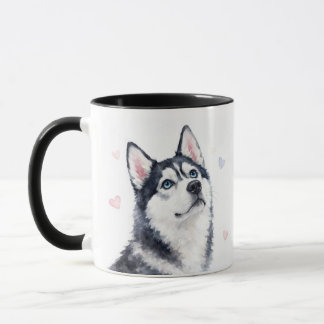 シベリアンハスキー ビューティフルハーツ コーヒー マグカップ