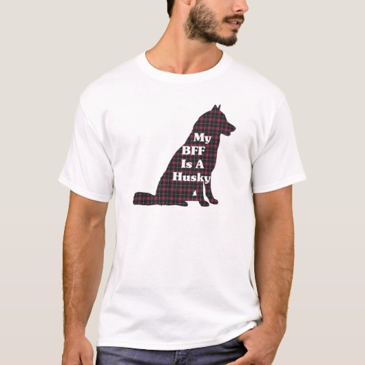 シベリアンハスキー BFF ギフト Tシャツ (正面)