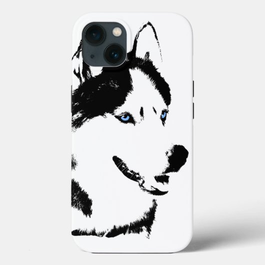 シベリアンハスキー iPhone カバー マルミュート ケース (裏面)