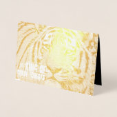 シベリアン・タイガー 箔カード (正面)