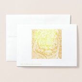 シベリアン・タイガー 箔カード (裏面封筒付き)