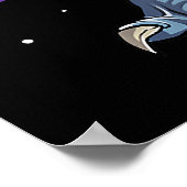 シベリアン·ハスキー乗馬恐竜レックス贈呈少年 ポスター (角)