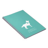 シベリアン・ハスキー犬の子犬マラムート ノートブック (右側)