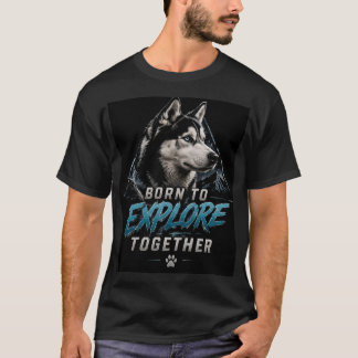 ❄️ シベリアン・ハスキー アドベンチャー ドッグ好き ギフト ❄️ Tシャツ