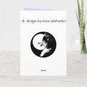 シベリアン・ハスキー・カード空白の/アラスカン・マラムート シーズンカード (裏面)