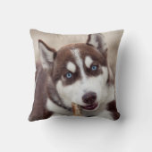 シベリアン·ハスキー·ワンピービーチ クッション (裏面)