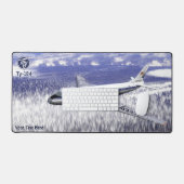 シベリア上空のツポレフ(Туполев) Tu-104 デスクマット (キーボード&マウス)