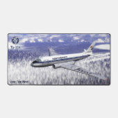 シベリア上空のツポレフ(Туполев) Tu-104 デスクマット (正面)