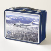 シベリア上空のツポレフ(Туполев) Tu-104 メタルランチボックス (正面)