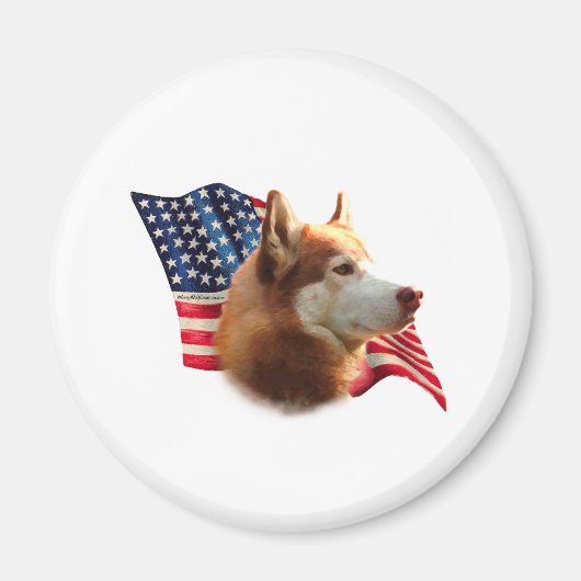 シベリア国旗（赤） マグネット (正面)