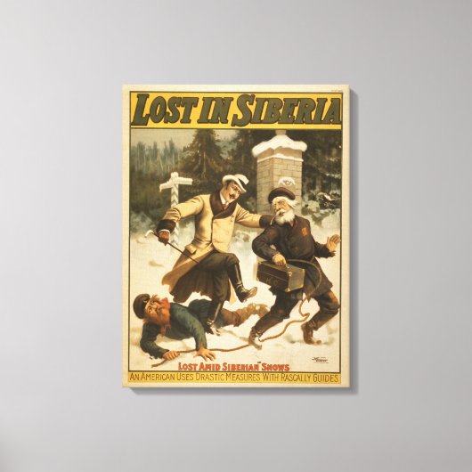 シベリア失ったで1898年頃。 キャンバスプリント (正面)