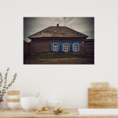 シベリア木造家屋(プロジェクトvladstudio.com) ポスター (キッチン)