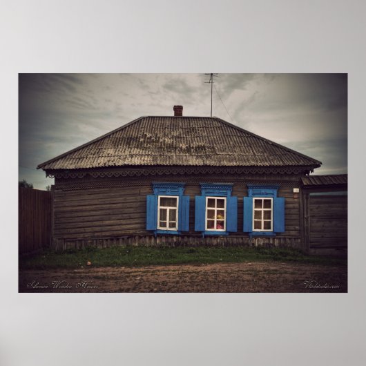 シベリア木造家屋(プロジェクトvladstudio.com) ポスター (正面)