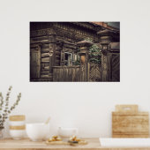 シベリア木造家屋(プロジェクトvladstudio.com) ポスター (キッチン)