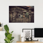 シベリア木造家屋(プロジェクトvladstudio.com) ポスター (ホームオフィス)
