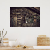 シベリア木造家屋(プロジェクトvladstudio.com) ポスター (キッチン)