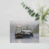 シベリア海ロングライナー魚釣り船 ポストカード (スタンド正面)