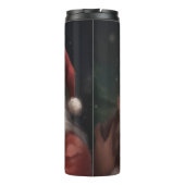 シベリア猫とサンタクロースフェスティバルクリスマス タンブラー (裏面)