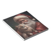 シベリア猫とサンタクロースフェスティバルクリスマス ノートパッド (アングル)