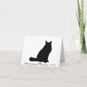 シベリア猫のメッセージカード カード (裏面)